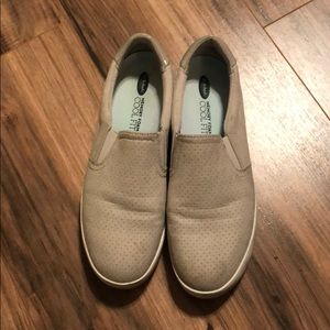 Dr Scholla gray slip on loafers